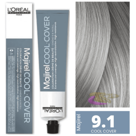 L`Oréal - Tinte MAJIREL COOL COVER 9.1 Rubio Muy Claro Ceniza 50 ml