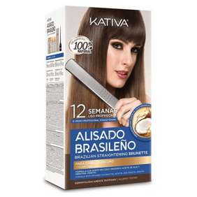 Kativa - Kit ALISADO BRASILEÑO cabellos Teñidos Oscuros para HACER EN CASA 150 ml