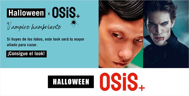 Look Vampiro Hambriento para lucir en Halloween con productos Osis+