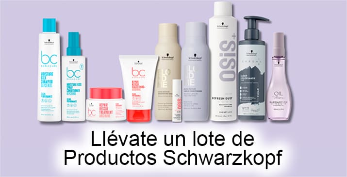 Sorteo Exclusivo Schwarzkopf. 10 lotes de productos.