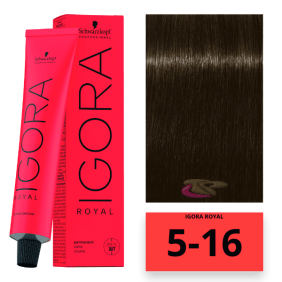 Schwarzkopf - Tinte Igora Royal 5/16 Castaño Claro Ceniza Marrón 60 ml