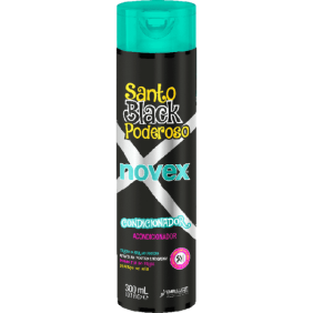 Embelleze Novex - Acondicionador SANTO BLACK PODEROSO cabellos rizados u ondulados 300 ml
