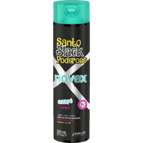Embelleze Novex - Champú SANTO BLACK PODEROSO cabellos rizados u ondulados (sin sal) 300 ml