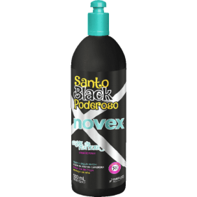 Embelleze Novex - Crema de Peinar SANTO BLACK PODEROSO cabellos rizados u ondulados 500 ml