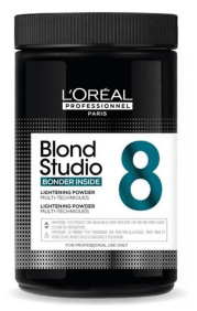 L`Oréal - Polvo Decolorante (decoloración) BLOND STUDIO 8 BONDER INSIDE (Multi-Técnicas) 500 gramos