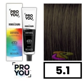 Revlon Proyou - Tinte THE COLOR MAKER 5.1 Castaño Claro Ceniza 90 ml