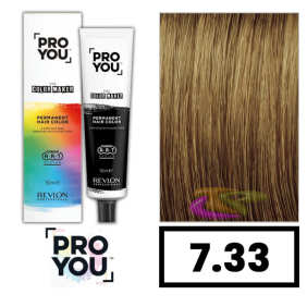 Revlon Proyou - Tinte THE COLOR MAKER 7.33 Rubio Medio Dorado Intenso 90 ml