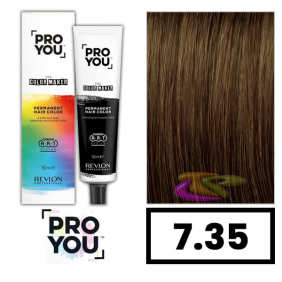Revlon Proyou - Tinte THE COLOR MAKER 7.35 Rubio Medio Dorado Caoba 90 ml