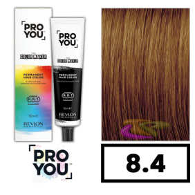 Revlon Proyou - Tinte THE COLOR MAKER 8.4 Rubio Claro Cobrizo 90 ml