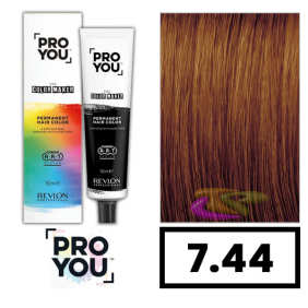 Revlon Proyou - Tinte THE COLOR MAKER 7.44 Rubio Medio Cobrizo Intenso 90 ml
