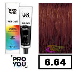 Revlon Proyou - Tinte THE COLOR MAKER 6.64 Rubio Oscuro Rojo Cobrizo 90 ml