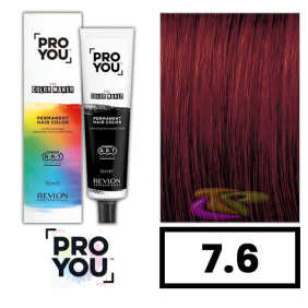 Revlon Proyou - Tinte THE COLOR MAKER 7.6 Rubio Medio Rojizo 90 ml