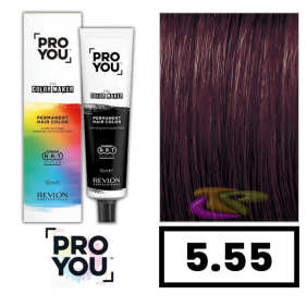 Revlon Proyou - Tinte THE COLOR MAKER 5.55 Castaño Claro Caoba Intenso 90 ml