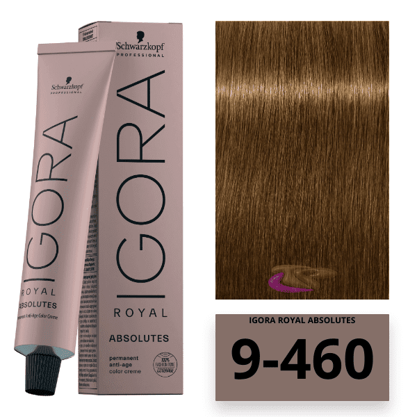 Schwarzkopf - Tinte Igora Royal Absolutes 9/460 Rubio Muy Claro Beige Chocolate 60 ml 