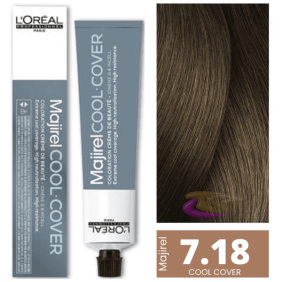 L`Oréal - Tinte MAJIREL COOL COVER 7.18 Rubio Ceniza Moca 50 ml
