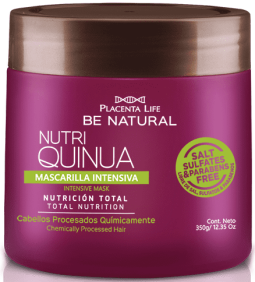 Be Natural - Mascarilla NUTRI QUINUA cabellos procesados químicamente 350 ml