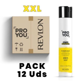 Revlon Proyou  - Pack LACA XXL The Setter (Fijación Extrema) (12 uds x 750 ml)