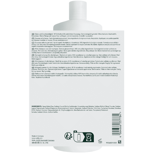 Wella - Champú ELEMENTS Renewing (Renovador) Sin Sulfatos y Sin Siliconas 1000 ml