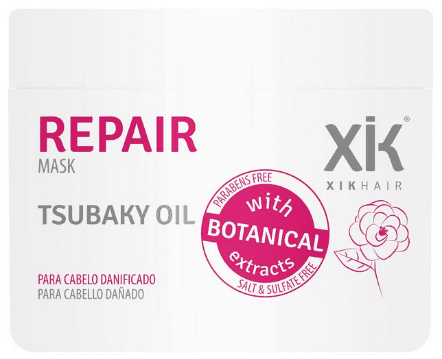 Xik Hair - Mascarilla REPAIR para cabellos dañados (con Tsubaky Oil) (Natural - Vegano) 500 ml