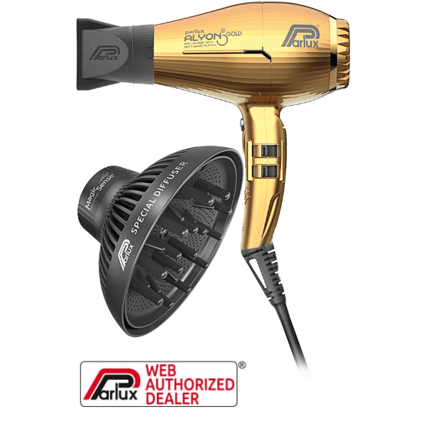 Parlux - Secador ALYON Gold Edition 2250 watios + Difusor Magic Sense