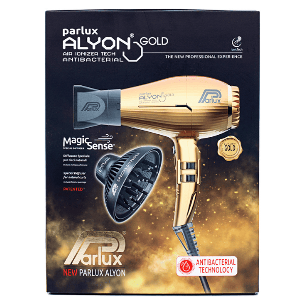 Parlux - Secador ALYON Gold Edition 2250 watios + Difusor Magic Sense