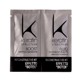 Keratin Structure - Tratamiento Efecto Botox Capilar con Queratina y Macadamia (12 ml + 12 ml)