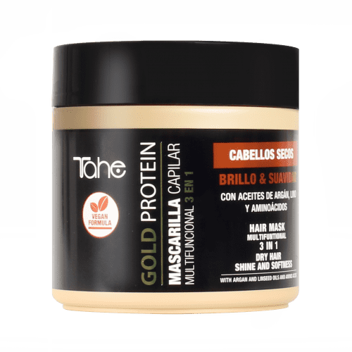 Tahe Gold Protein - Mascarilla Capilar Multifuncional Cabellos Secos 400 ml