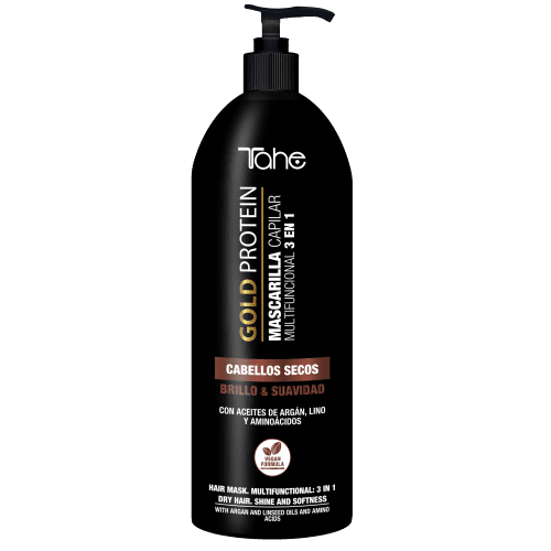 Tahe Gold Protein - Mascarilla Capilar Multifuncional Cabellos Secos 1000 ml