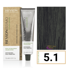 Revlon - Tinte Revlonissimo COLOR SUBLIME (sin amoniaco y vegano) 5.1 Castaño Claro Ceniza 75 ml