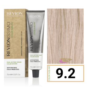 Revlon - Tinte Revlonissimo COLOR SUBLIME (sin amoniaco y vegano) 9.2 Rubio Muy Claro Irisado 75 ml