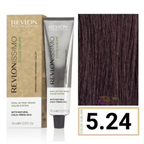 Revlon - Tinte Revlonissimo COLOR SUBLIME (sin amoniaco y vegano) 5.24 Castaño Claro Irisado Marrón 75 ml