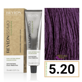 Revlon - Tinte Revlonissimo COLOR SUBLIME (sin amoniaco y vegano) 5.20 Castaño Claro Borgoña Intenso 75 ml