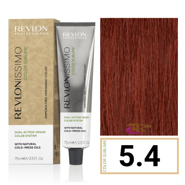 Revlon - Tinte Revlonissimo COLOR SUBLIME (sin amoniaco y vegano) 5.4 Castaño Claro Cobrizo 75 ml