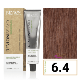 Revlon - Tinte Revlonissimo COLOR SUBLIME (sin amoniaco y vegano) 6.4 Rubio Oscuro Cobrizo 75 ml