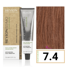 Revlon - Tinte Revlonissimo COLOR SUBLIME (sin amoniaco y vegano) 7.4 Rubio Medio Cobrizo 75 ml