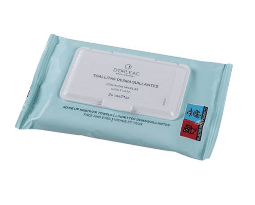 D`Orleac - Toallitas Desmaquilladoras con Agua Micelar 24 uds (XD07025)