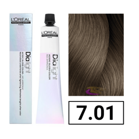 L`Oréal - Coloración DIALIGHT 7.01 Rubio Natural Ceniza sin amoniaco 50 ml