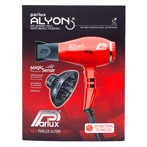 Parlux - Secador ALYON Rojo 2250 watios + Difusor Magic Sense