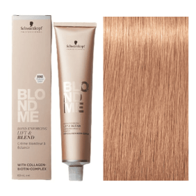 Schwarzkopf blondme - Crema Aclarante + Cobertura de Canas (LB) Reforzadora de Puentes Marrón Caoba 60 ml