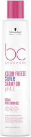 Schwarzkopf Bonacure - Champú pH 4.5 COLOR FREEZE Silver 250 ml