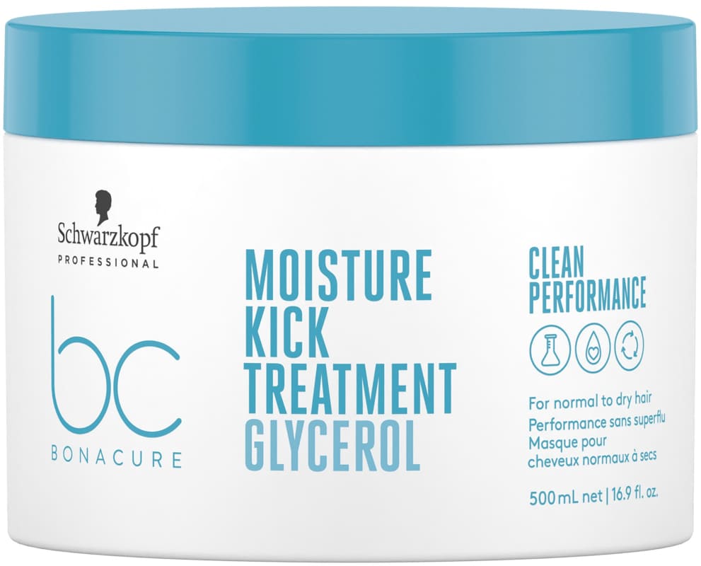 Schwarzkopf Bonacure - Mascarilla MOISTURE KICK (Glycerol) cabellos normales o secos 500 ml