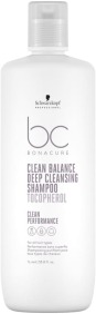 Schwarzkopf Bonacure - Champú Purificante CLEAN BALANCE DEEP CLEANSING (Tocopherol) (Eliminador de Residuos) 1000 ml