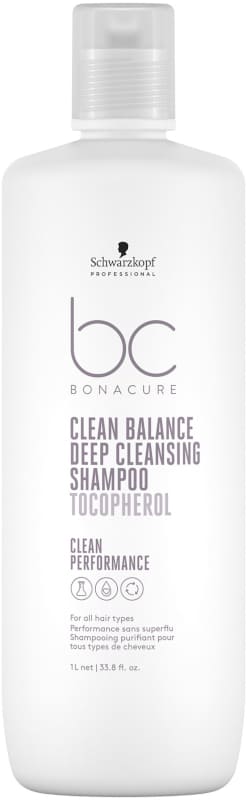 Schwarzkopf Bonacure - Champú Purificante CLEAN BALANCE DEEP CLEANSING (Tocopherol) (Eliminador de Residuos) 1000 ml