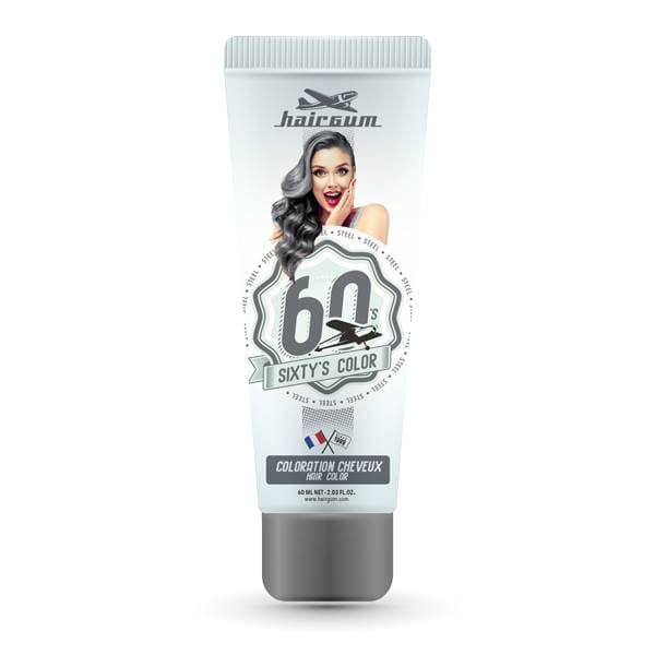 Hairgum - Coloración Sixty`s Color 60`s STEEL 60 ml