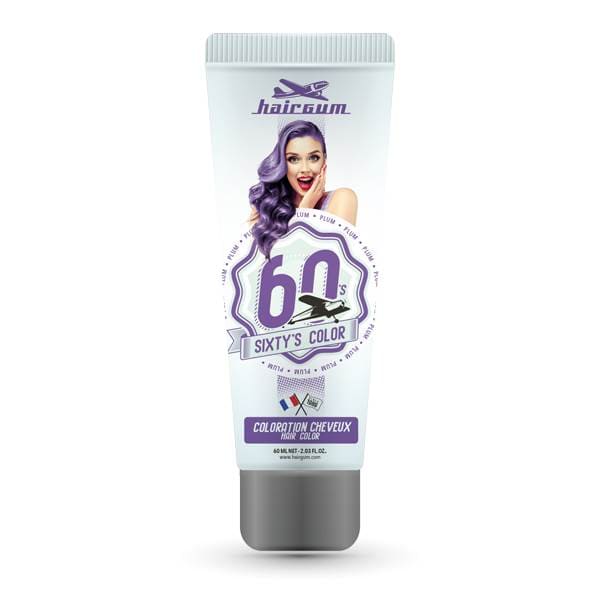 Hairgum - Coloración Sixty`s Color 60`s PLUM 60 ml