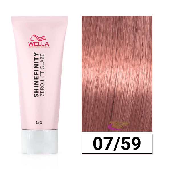 Wella - Coloración SHINEFINITY 07/59 Rubio Medio Caoba Cendré 60 ml