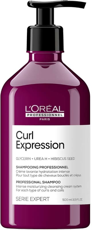 L`Oréal Serie Expert - Champú Crema Limpiadora Intensamente Hidratante CURL EXPRESSION para rizos 500 ml