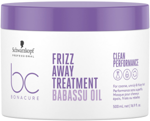 Schwarzkopf Bonacure - Mascarilla FRIZZ AWAY (Babassu Oil) cabellos rebeldes 500 ml