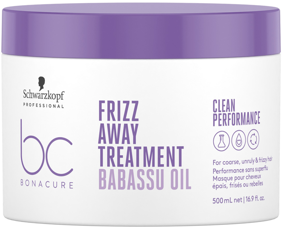 Schwarzkopf Bonacure - Mascarilla FRIZZ AWAY (Babassu Oil) cabellos rebeldes 500 ml