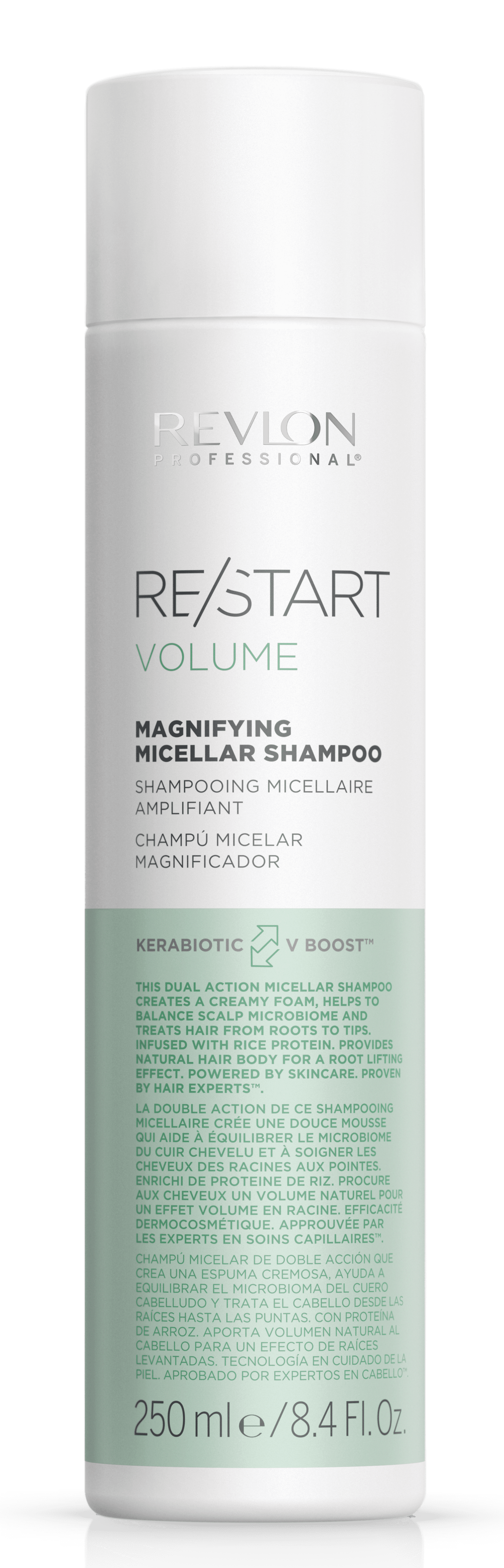 Revlon Restart - Champú Micelar VOLUME para cabello fino y sin volumen 250 ml